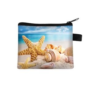 Seashell Starfish Beach Coin Purse